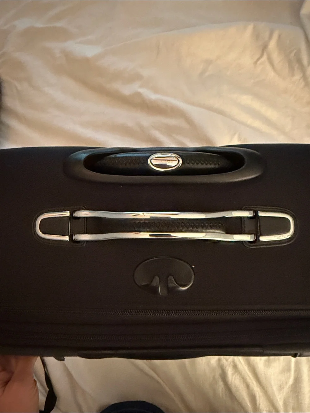 Tumi Black Travel Briefcase with Front Zip Pockets